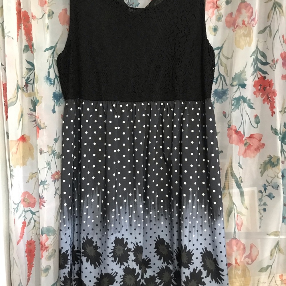Black lightweight Sleeveless Sun Dress-Tunic-XXL